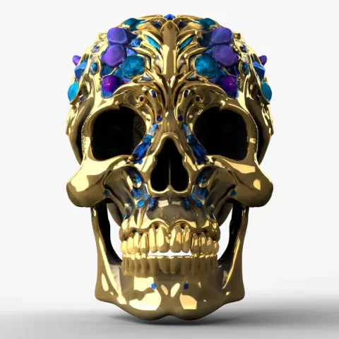 Gold Skull