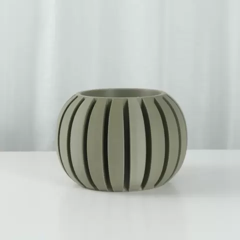 The Pumpkin Planter STL 3D Print File, Home Decor Planter for Plants, Flowers, and Orchid