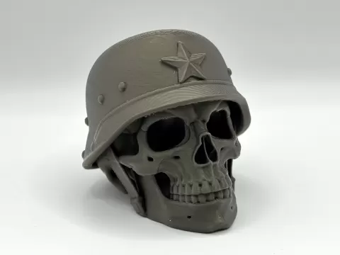 Retro Soldier Skull