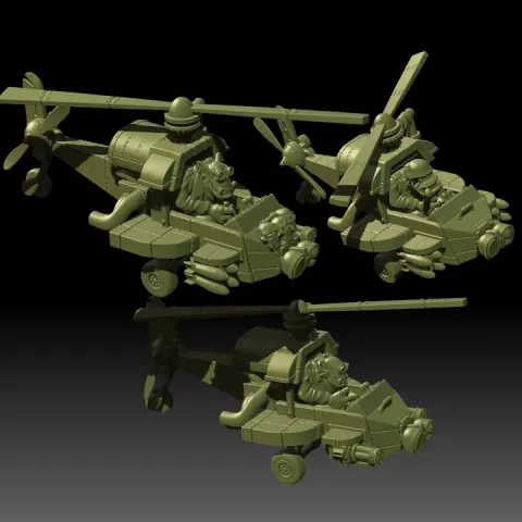 Ork Kopter by Trollet Miniatures