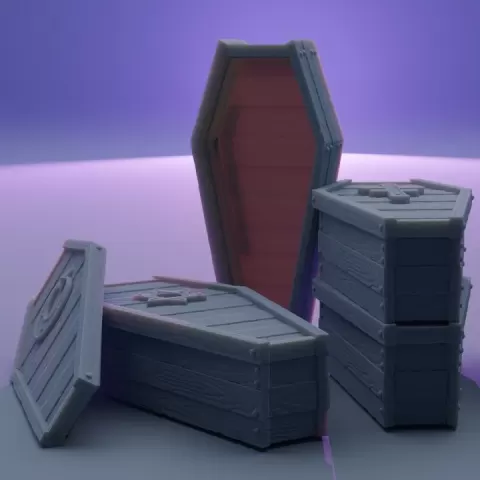 Coffins! - Scatter Terrain by Mr. Bugg