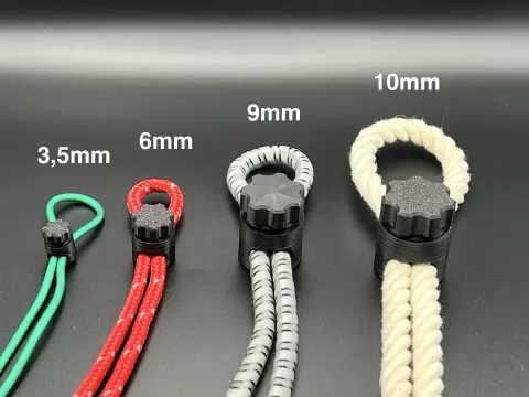Adjustable Rope Clamp Rope Tensioner (Parametric)