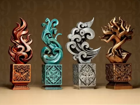 Elementals Statues