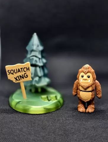 Flexi Squatch with Diorama