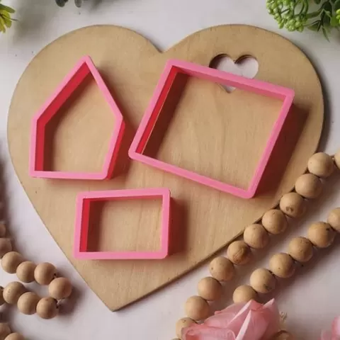 🎅🏻✨ gingerbread house christmas cookie cutters 3 STL kitchen pastry pastry baking fondant royal icing cookies decorated gingerbread cookies