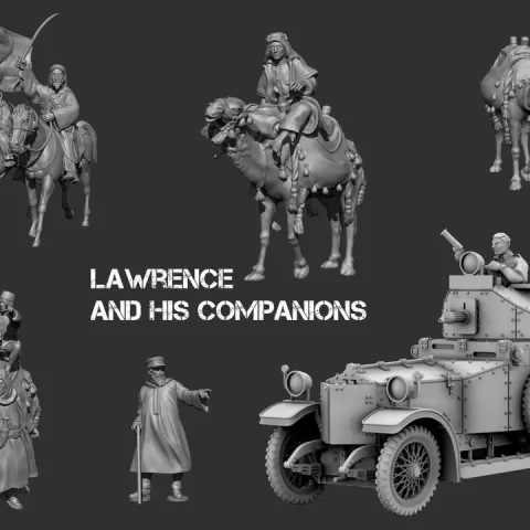 Lawrence of Arabia and his companions by DES TRANCHEES AUX BARRICADES