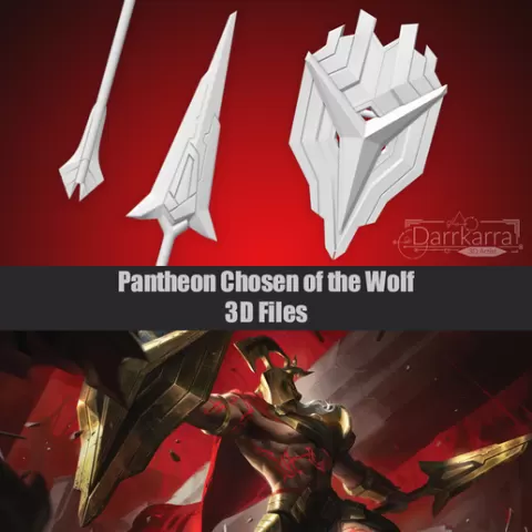 Pantheon Chosen of the Wolf League of Legends STL files