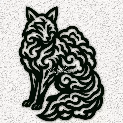 WIND FOX wall art home decor