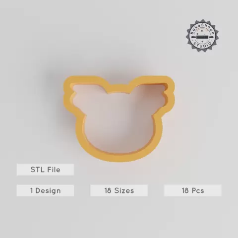 Koala Shape Cutter Set, 18 Sizes, Perfect for Cookies, Fondant & Clay, Cute Australian Marsupial Design PRODUCT_1297