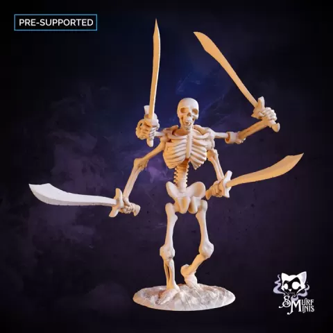 Skeleton Swordman by Smurf Minis