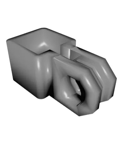 Vertical Pole Mount Rectangular Collar