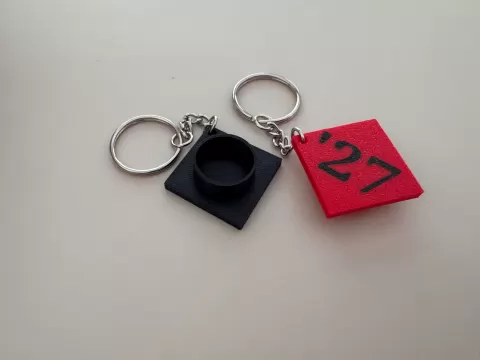 Graduation Cap Class of 2027 keychains