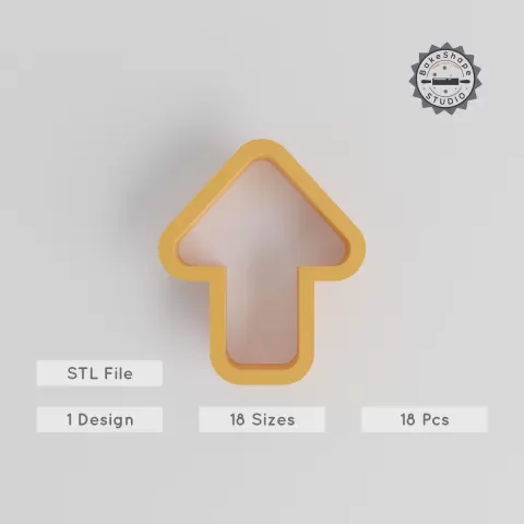 Arrow Shape Cutter Set, 18 Pieces, Multiple Sizes 0.75"-5", Perfect for Cookies, Fondant & Clay PRODUCT_99