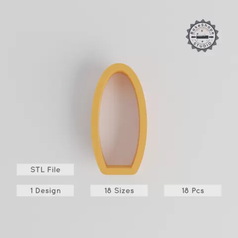 Surfboard Shape Cutter Set, 18 Sizes, Perfect for Cookies, Fondant & Clay, Summer Beach Crafting PRODUCT_1443