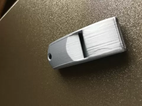 Extremely loud and compact emergency whistle