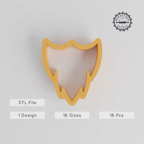 Facial Hair Shape Cutter Set, 18 Sizes, Perfect for Cookies, Fondant & Clay, Beard, Moustache, Grooming Designs PRODUCT_257