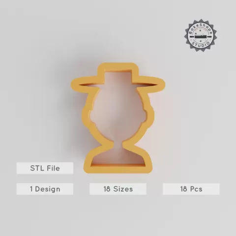Human Shape Cutter Set, 18-Piece, Avatar & Silhouette Designs, Perfect for Cookies, Fondant, Clay, Sizes 0.75" - 5.00" PRODUCT_175