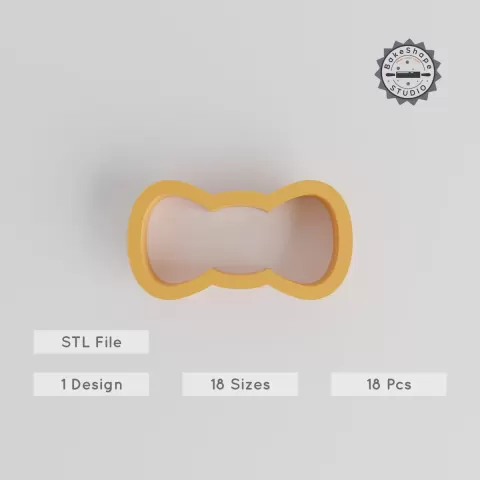 Bow Shape Cutter Set, Fondant & Clay Tools, 18 Sizes, Perfect for Cookies, Gift Knot, Fancy Ribbon Decor PRODUCT_101