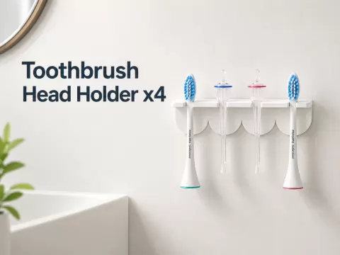 Toothbrush Head Holder x4