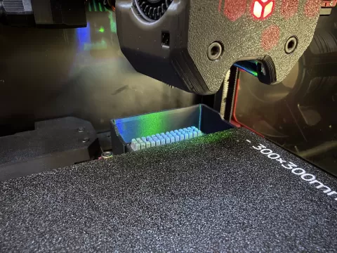 Voron 2.4 Silicone Nozzle Scrubber w/ Sheet Stops (Beacon / Carto Compatible)