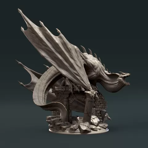 Green Dragon by clynche art