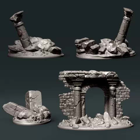 Ruins by clynche art