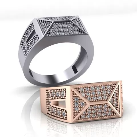 pave setting jewelry ring