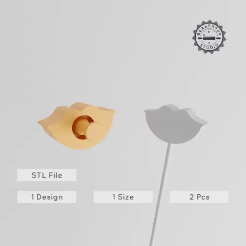 Lips Cake Pop Mold, Kiss Mark & Smiling Lips, 2-Piece Set, Mouth, Smile, Pout, Cheerful & Friendly Designs PRODUCT_1243