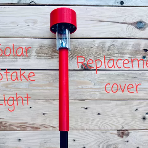Solar Stake Light, Replacement Cover by ENIQUE3D