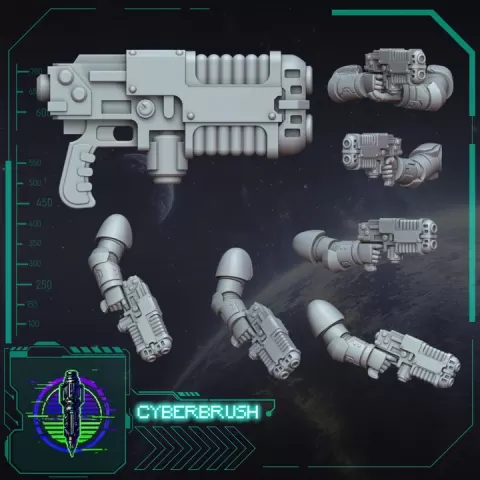 Plasma pistol V2 by Cyberbrush