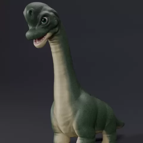 Chibi Dinosaur - Branchiosaurus