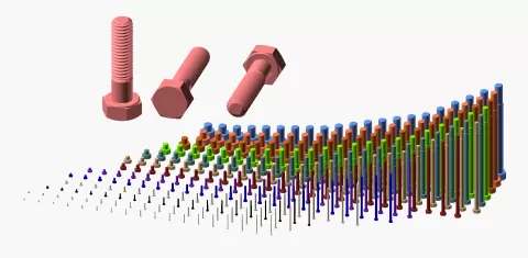 Hundreds of Metric Hex Screw Bolts with Precise Threads M1.6 up to M64