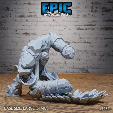 Desert Golem Smash / Giant Sand Beast / Humanoid Dune Spirit / Elemental Creature / Oriental Monster / Egyptian Encounter by Epic-Miniatures