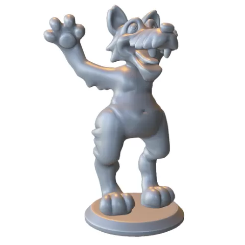Cartoon Wolf Character