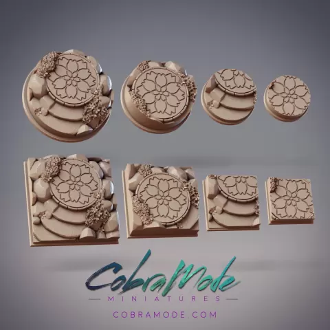 Chrysanthemum Base Pack (8pcs) - Round and Square Versions