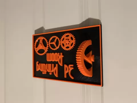 3D Print Room Sign