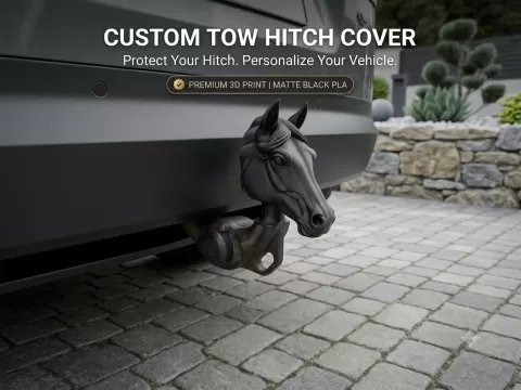 Horse Head Tow Hitch Cover