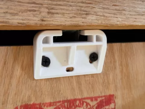 drawer top center rail track guide bracket dresser