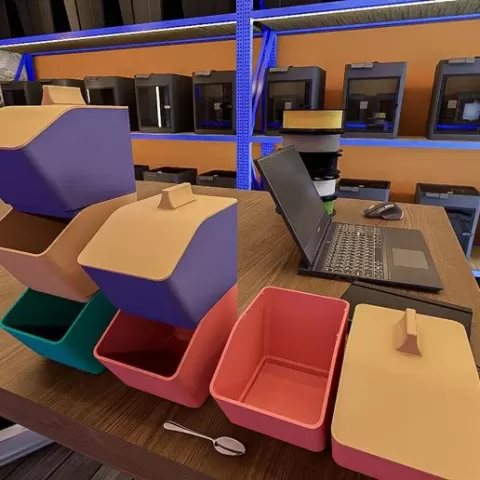 Stackable Modular Storage Bins