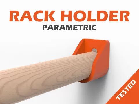 RACK HOLDER - POLE HOLDER (Parametric)