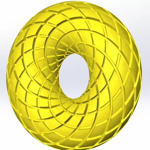 Orgone Scalar | Rodin Coil Torus STL 90mm x 32mm Diameter Coil | Magnetic Field Generator | iToroid Vortex Field Generator 2 x 12 TURNS by CrownchakraPL