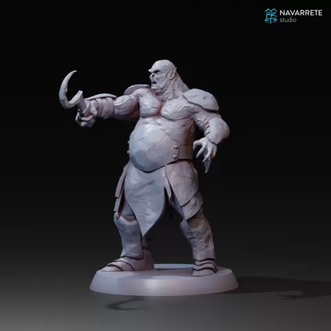 Skarn, snow orc by Navarrete Studio