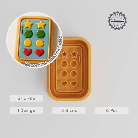 Cookie Cutter & Stamp Mold, Kitchen Tool Set, Food Shaper, Baking Mold, 3 Sizes, Perfect for Fondant PRODUCT_755