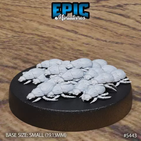 Scarab Swarm Small / Egyptian Insect Creature / Insectoid Pyramid Beast / Undead Desert Creature / Claw Fighter Monster by Epic-Miniatures
