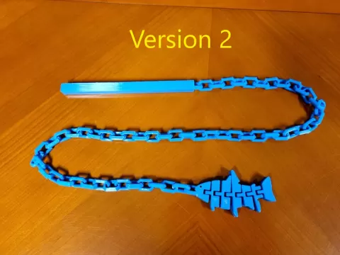 Cat toy with articulated fish!