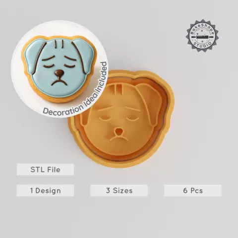 Calm Animal Cookie Cutter & Stamp, Perfect for Cookies & Fondant, 3 Sizes S/M/L PRODUCT_911