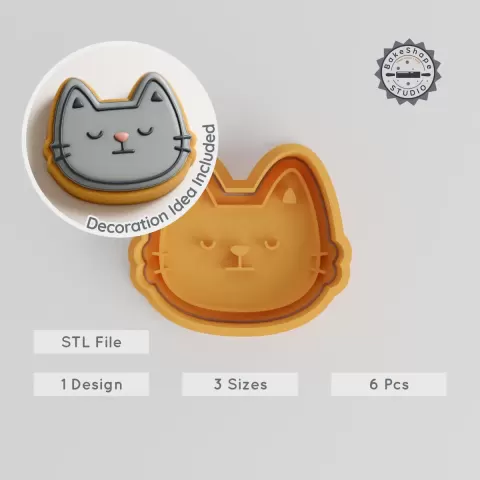 Peace Shape Cutter & Stamp, Cookie & Fondant Tools Set, Sizes S/M/L, 6-Piece Nature & Faith Design PRODUCT_844