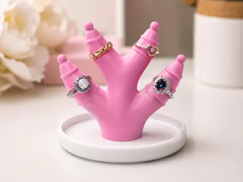 Medium 4-Ring Jewelry Holder