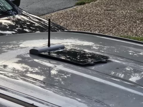 Low Profile Solar Meshtastic Car Node