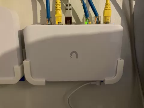 Unifi Switch Lite 8 PoE tape wall mounts